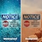 Signmission Stop Employee Entrance Only OSHA Notice Sign, Plastic, 10in W x 7in L, 2PK OS-2PACK-NS-P-710-L-18477 - alternate 7